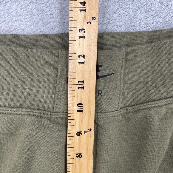 Nike Air Jogger Pants Womens Medium Olive Green Cotton Stretch Pockets Pull On - Picture 12 of 14